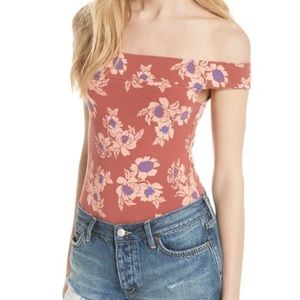 Free people off the shoulder bodysuit